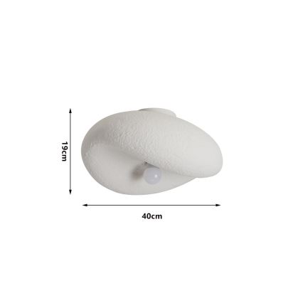 BRILAGI - Stropní svítidlo WABI SABI 1xE27/60W/230V pr. 40 cm bílá