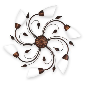 BRILAGI - Stropní svítidlo WILLOW 6xE27/40W/230V pr. 75 cm bronzová