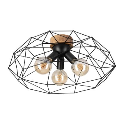 Brilagi - Stropní svítidlo WOODY BASKET 3xE27/60W/230V pr. 60 cm dub