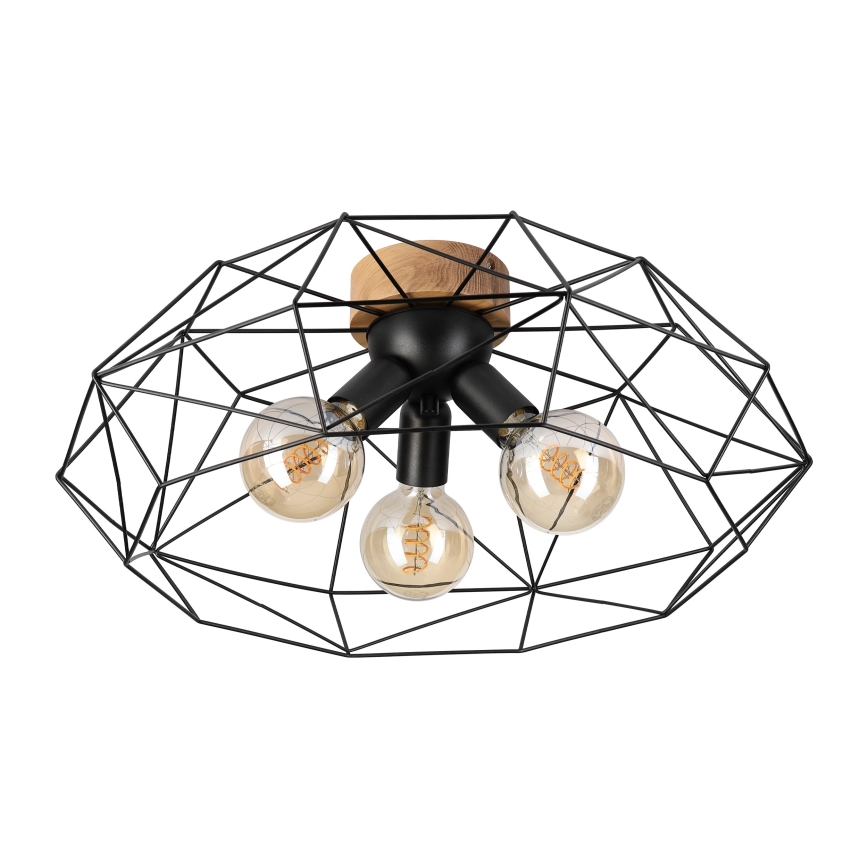 Brilagi - Stropní svítidlo WOODY BASKET 3xE27/60W/230V pr. 60 cm dub