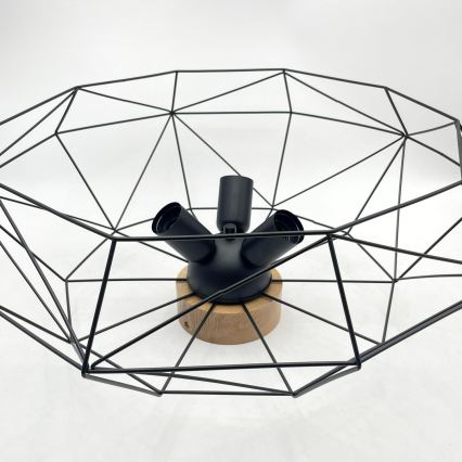 Brilagi - Stropní svítidlo WOODY BASKET 3xE27/60W/230V pr. 60 cm dub