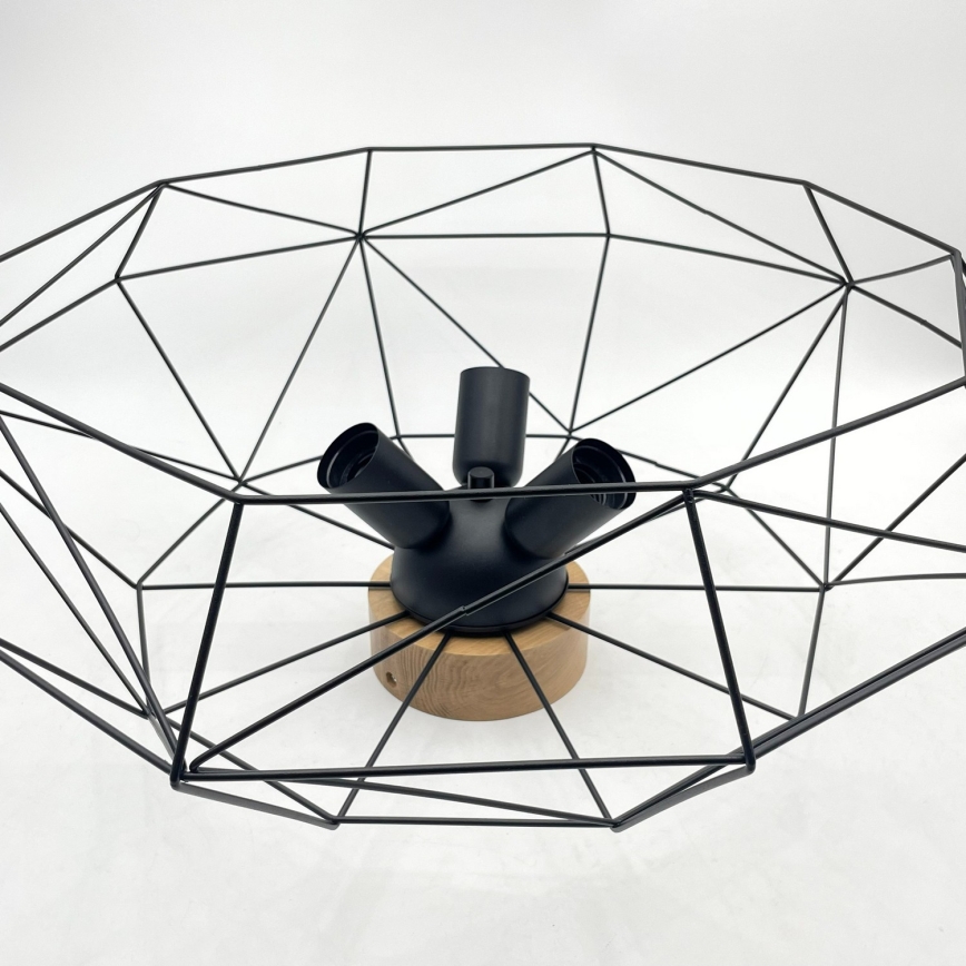 Brilagi - Stropní svítidlo WOODY BASKET 3xE27/60W/230V pr. 60 cm dub