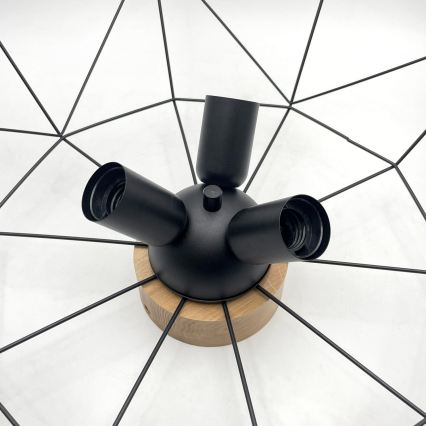 Brilagi - Stropní svítidlo WOODY BASKET 3xE27/60W/230V pr. 60 cm dub