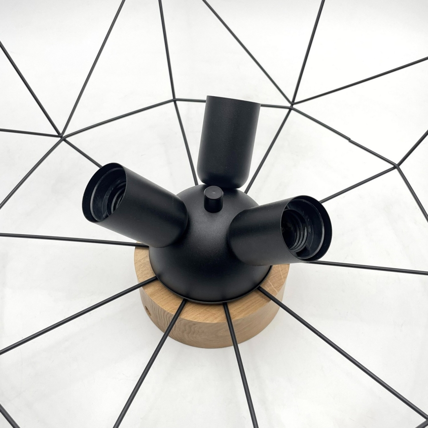 Brilagi - Stropní svítidlo WOODY BASKET 3xE27/60W/230V pr. 60 cm dub