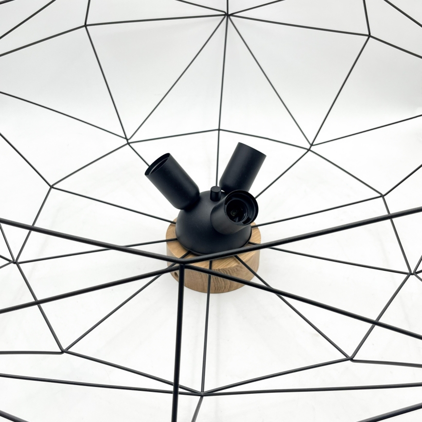 Brilagi - Stropní svítidlo WOODY BASKET 3xE27/60W/230V pr. 80 cm dub