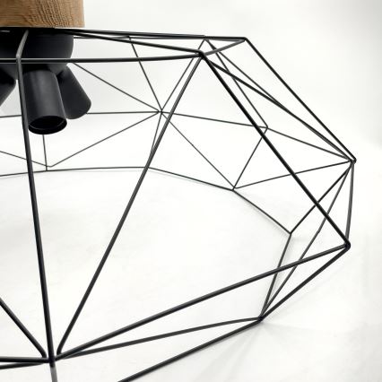 Brilagi - Stropní svítidlo WOODY BASKET 3xE27/60W/230V pr. 80 cm dub