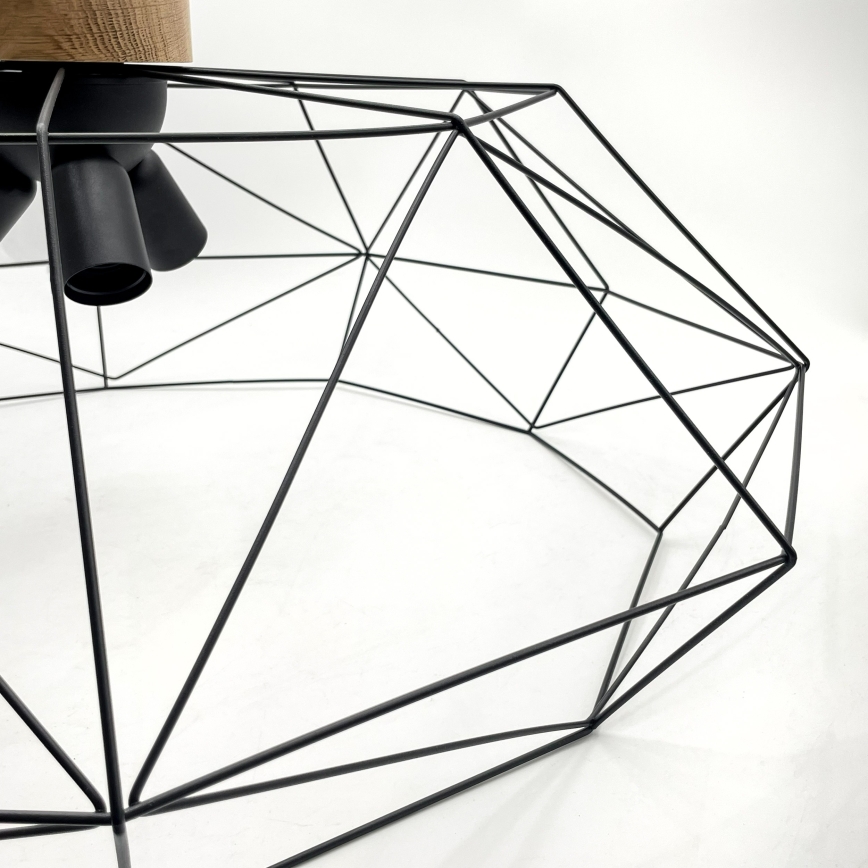 Brilagi - Stropní svítidlo WOODY BASKET 3xE27/60W/230V pr. 80 cm dub