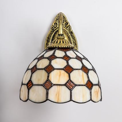 Brilagi - Tiffany vitrážová nástěnná lampa DORAN 1xE27/40W/230V