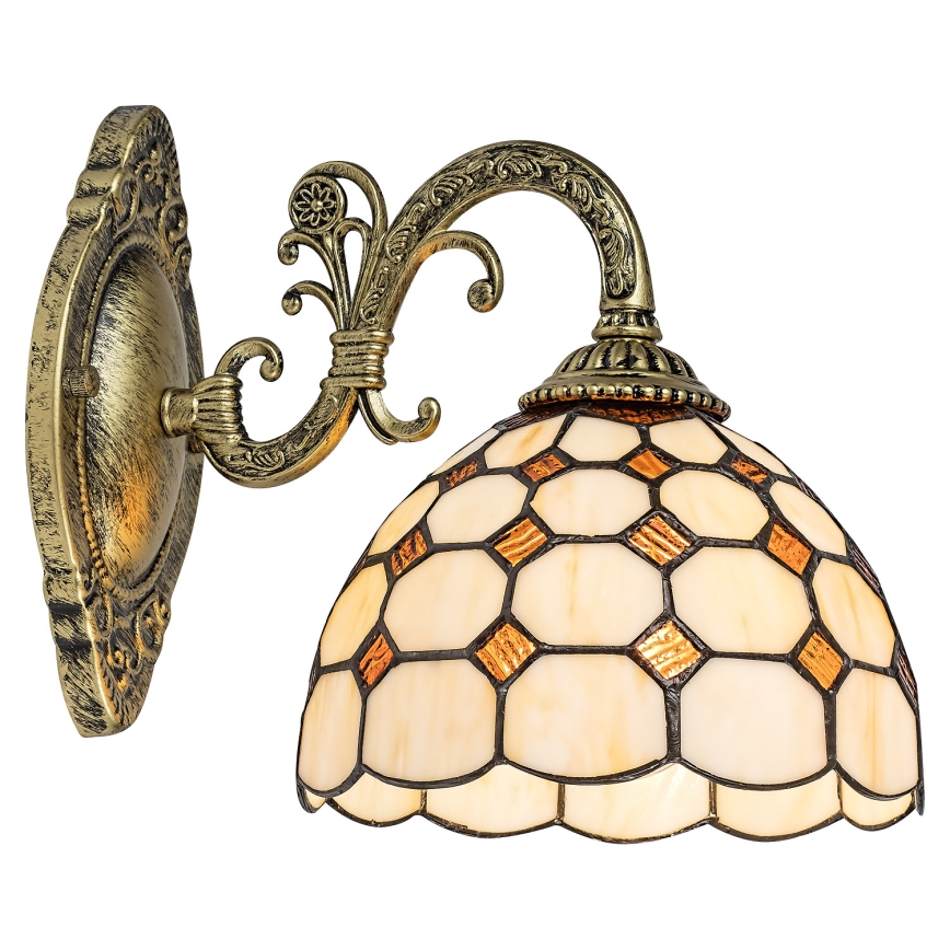 Brilagi - Tiffany vitrážová nástěnná lampa DORAN 1xE27/40W/230V