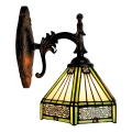 BRILAGI - Tiffany vitrážová nástěnná lampa EMERALD 1xE14/40W/230V