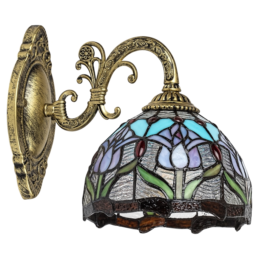 Brilagi - Tiffany vitrážová nástěnná lampa LORAS 1xE27/40W/230V