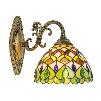 Brilagi - Tiffany vitrážová nástěnná lampa MARGARET 1xE27/40W/230V