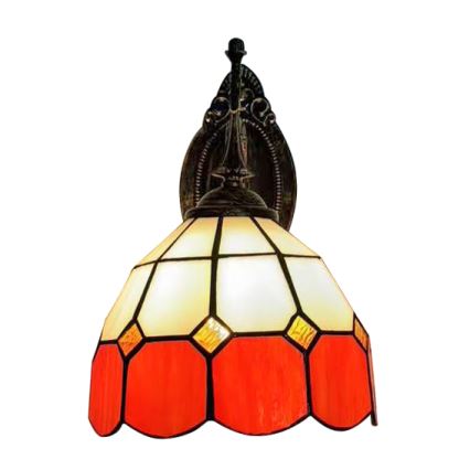 Brilagi - Tiffany vitrážová nástěnná lampa SIENNA 1xE14/40W/230V
