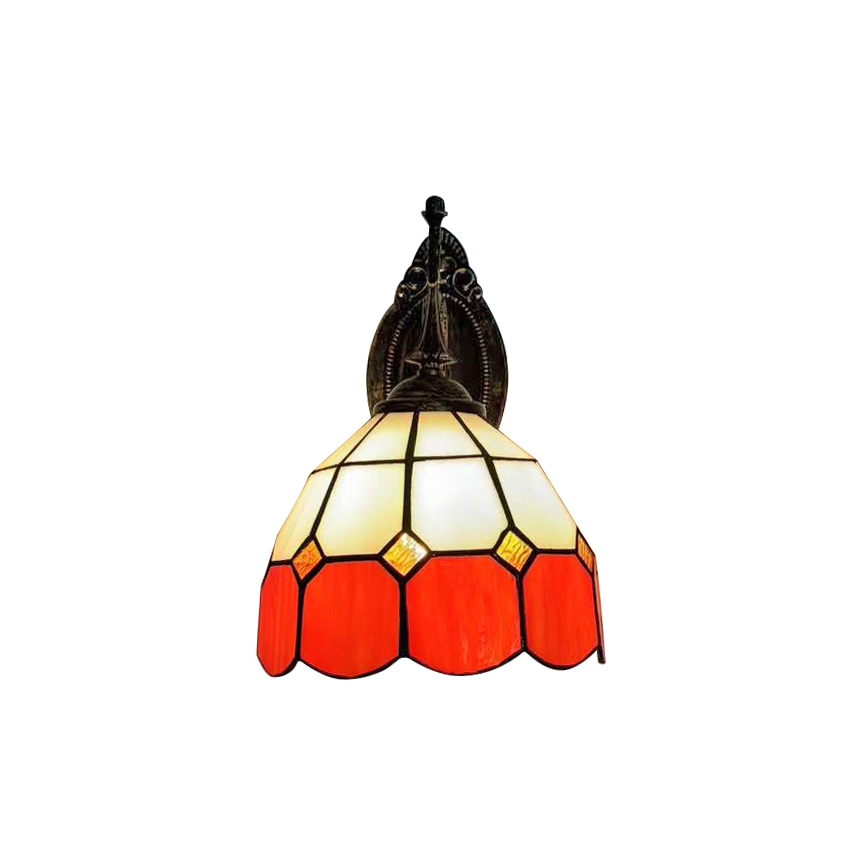 Brilagi - Tiffany vitrážová nástěnná lampa SIENNA 1xE14/40W/230V