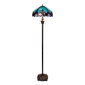 BRILAGI - Tiffany vitrážová stojací lampa CORAL 2xE27/60W/230V
