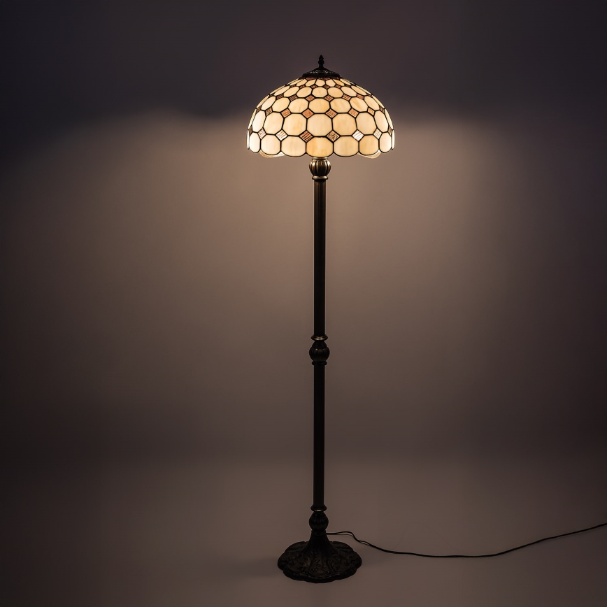 Brilagi - Tiffany vitrážová stojací lampa DORAN 2xE27/60W/230V