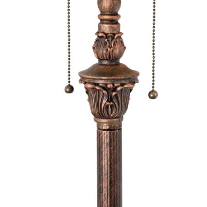 Brilagi - Tiffany vitrážová stojací lampa FOLIA 2xE27/60W/230V
