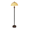 BRILAGI - Tiffany vitrážová stojací lampa IVORY SMOOTH 2xE27/60W/230V