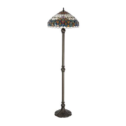 Brilagi - Tiffany vitrážová stojací lampa LUISA 2xE27/60W/230V
