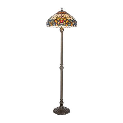 Brilagi - Tiffany vitrážová stojací lampa LUISA 2xE27/60W/230V