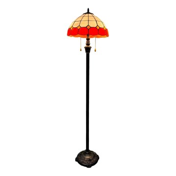 Brilagi - Tiffany vitrážová stojací lampa SIENNA 2xE27/60W/230V