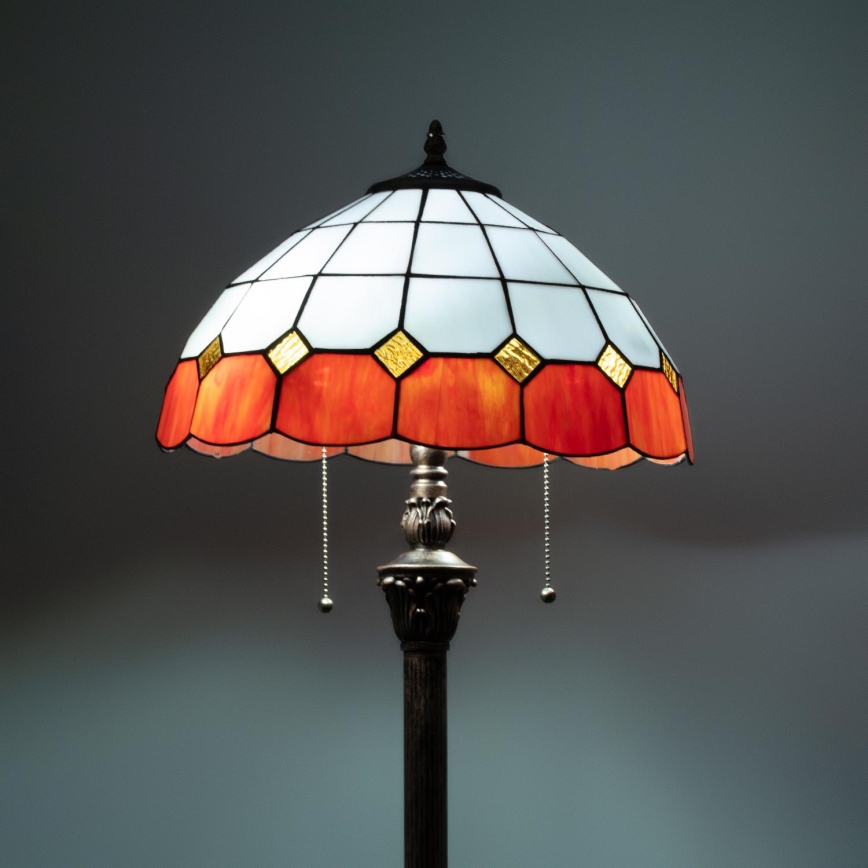 BRILAGI - Tiffany vitrážová stojací lampa SIENNA 2xE27/60W/230V