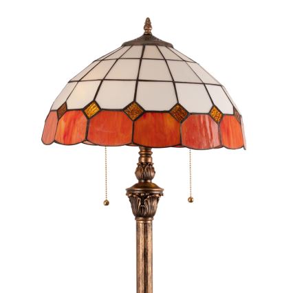 BRILAGI - Tiffany vitrážová stojací lampa SIENNA 2xE27/60W/230V
