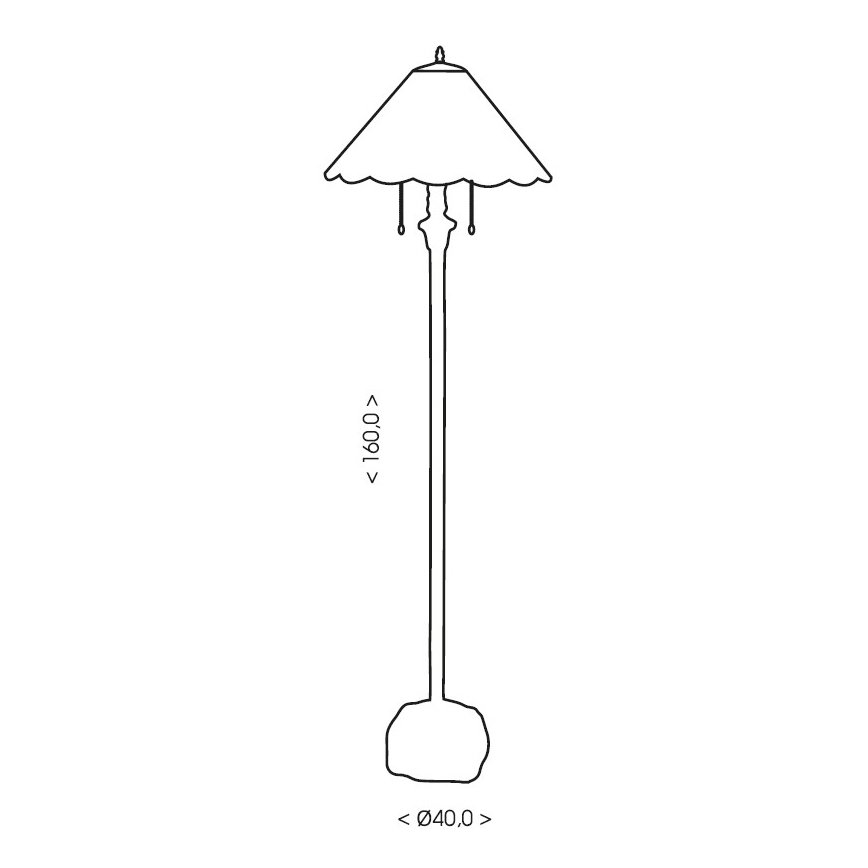 Brilagi - Tiffany vitrážová stojací lampa SUNFLOWER 2xE27/60W/230V
