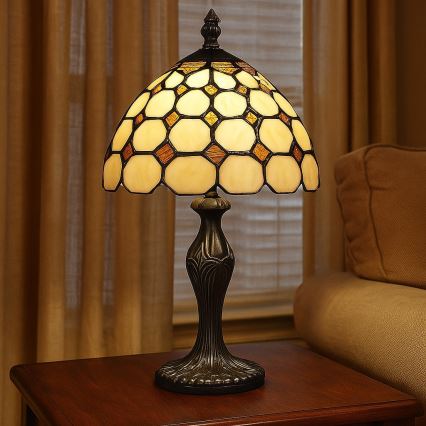 Brilagi - Tiffany vitrážová stolní lampa DORAN 1xE14/40W/230V