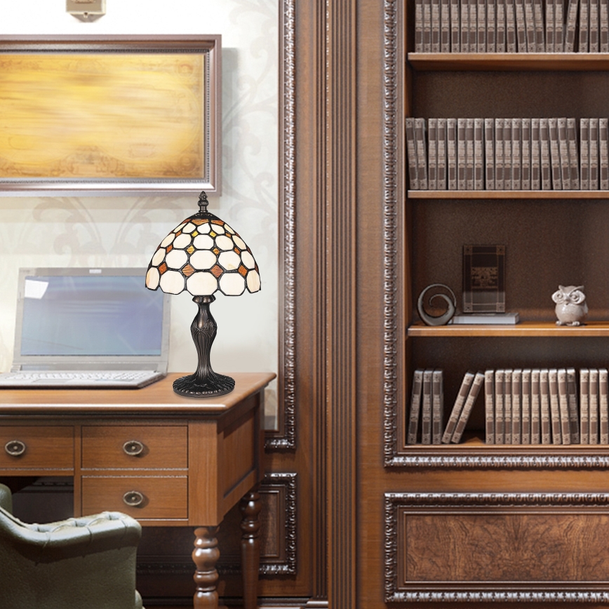 Brilagi - Tiffany vitrážová stolní lampa DORAN 1xE14/40W/230V