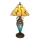 Brilagi - Tiffany vitrážová stolní lampa FOLIA 1xE27/60W/230V + 1xE14/40W