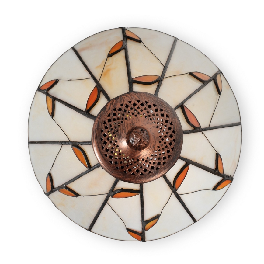 Brilagi - Tiffany vitrážová stolní lampa FOLIA 1xE27/60W/230V