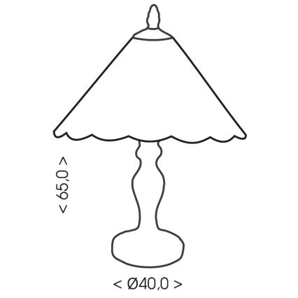 Brilagi - Tiffany vitrážová stolní lampa FOLIA 1xE27/60W/230V