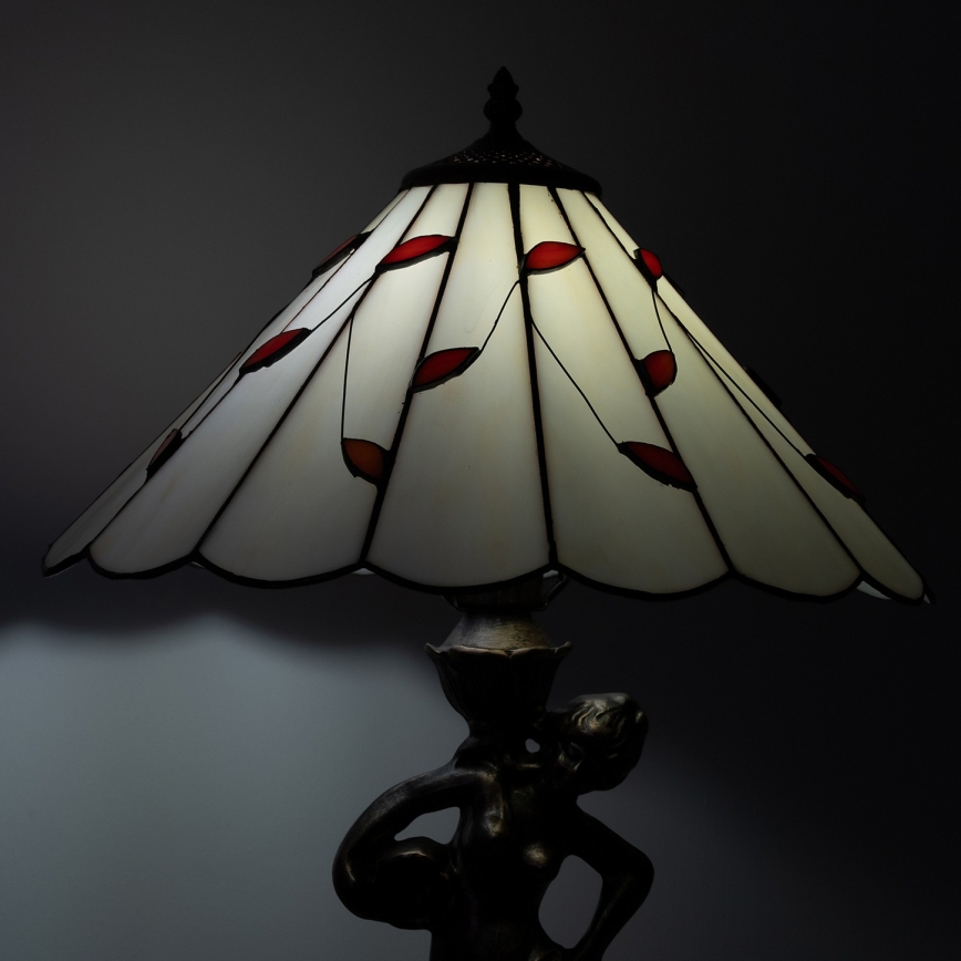 Brilagi - Tiffany vitrážová stolní lampa FOLIA 1xE27/60W/230V