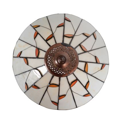 Brilagi - Tiffany vitrážová stolní lampa FOLIA 1xE27/60W/230V