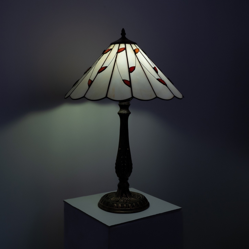 Brilagi - Tiffany vitrážová stolní lampa FOLIA 2xE27/60W/230V