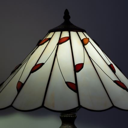 Brilagi - Tiffany vitrážová stolní lampa FOLIA 2xE27/60W/230V