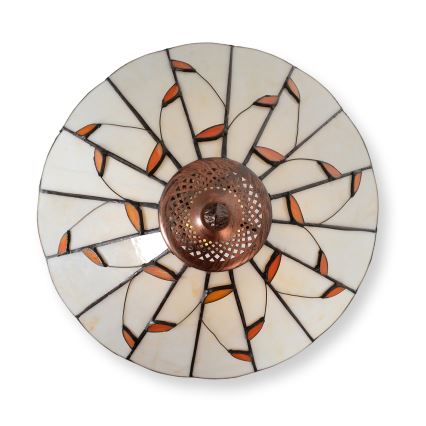 Brilagi - Tiffany vitrážová stolní lampa FOLIA 2xE27/60W/230V
