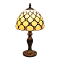 BRILAGI - Tiffany vitrážová stolní lampa IVORY SMOOTH 1xE27/60W/230V