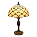 BRILAGI - Tiffany vitrážová stolní lampa IVORY SMOOTH 1xE27/60W/230V