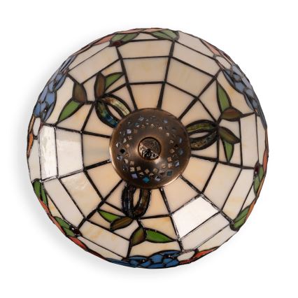 Brilagi - Tiffany vitrážová stolní lampa JUNGLE 1xE27/60W/230V + 1xE14/40W