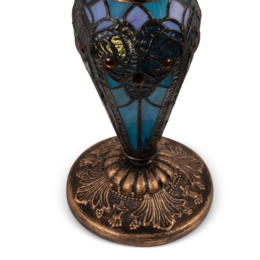 Brilagi - Tiffany vitrážová stolní lampa JUNGLE 1xE27/60W/230V + 1xE14/40W