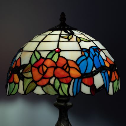 Brilagi - Tiffany vitrážová stolní lampa JUNGLE 1xE27/60W/230V