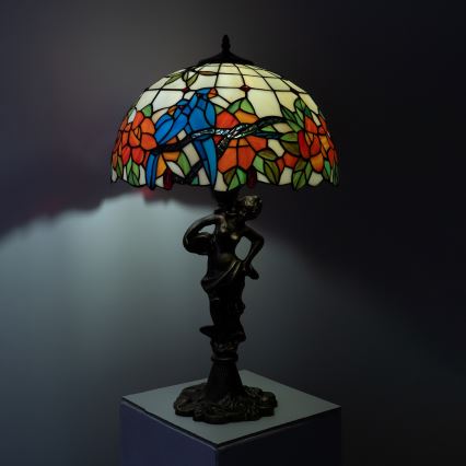 Brilagi - Tiffany vitrážová stolní lampa JUNGLE 1xE27/60W/230V