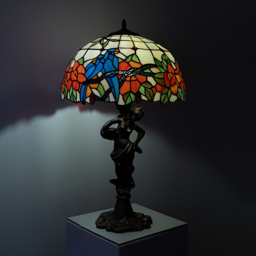 Brilagi - Tiffany vitrážová stolní lampa JUNGLE 1xE27/60W/230V