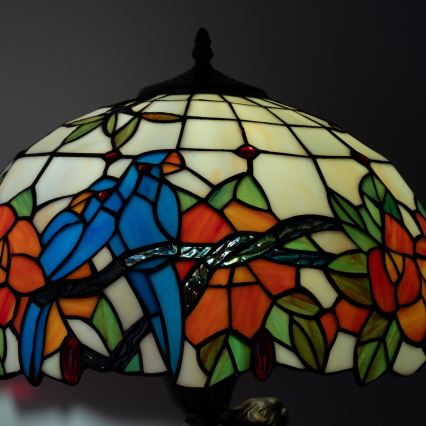 Brilagi - Tiffany vitrážová stolní lampa JUNGLE 1xE27/60W/230V