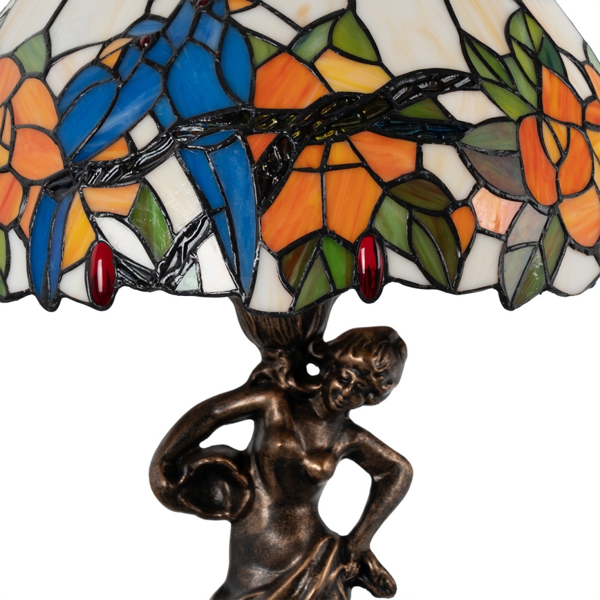 Brilagi - Tiffany vitrážová stolní lampa JUNGLE 1xE27/60W/230V
