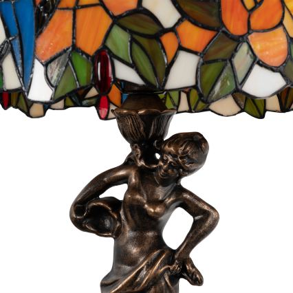 Brilagi - Tiffany vitrážová stolní lampa JUNGLE 1xE27/60W/230V