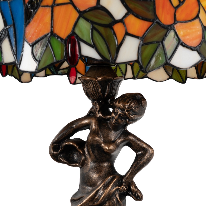 Brilagi - Tiffany vitrážová stolní lampa JUNGLE 1xE27/60W/230V
