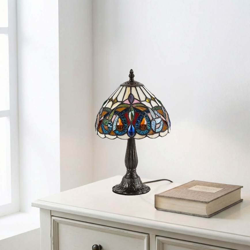 Brilagi - Tiffany vitrážová stolní lampa LUISA 1xE14/40W/230V